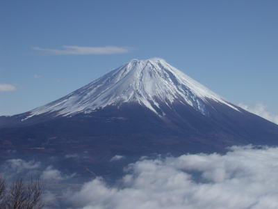 雨ケ岳からの富士山