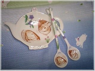 オリジナル ゆりな&ももか の スプーン&小皿です☆