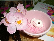 さくらチャンからの贈り物♪「桜のお香セット」お香立ては”うさぎ型”