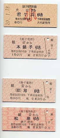 銚子電鉄～乗車券