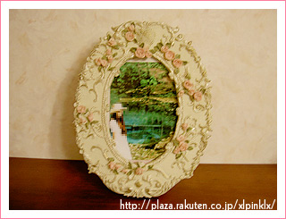 バラとレースのフォトフレーム♪