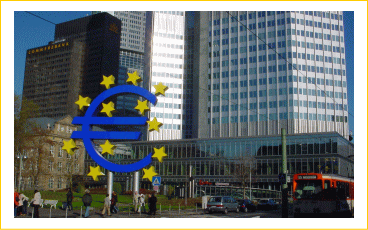 フランクフルト　ユーロ銀行