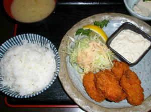 鳥ＺＥＮのカキフライ定食.