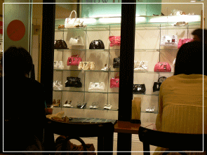 店内から見た風景