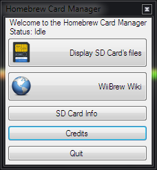 Homebrew Card Manager