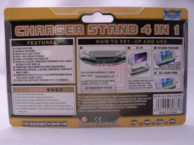 CHARGER STAND 4in1 for PSP-2000_2