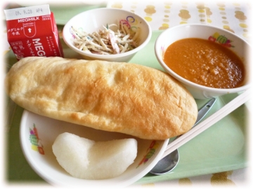 今日の給食です