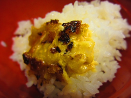 ご飯にオン