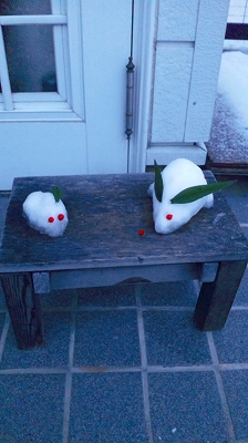 雪うさぎ