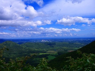 狩勝峠より