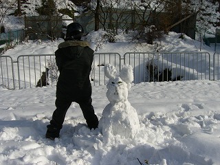 雪うさぎ…か？