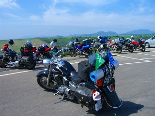 開陽台の駐輪場