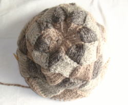 白樺編みキャップ