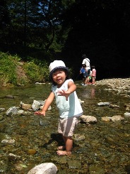 川遊び