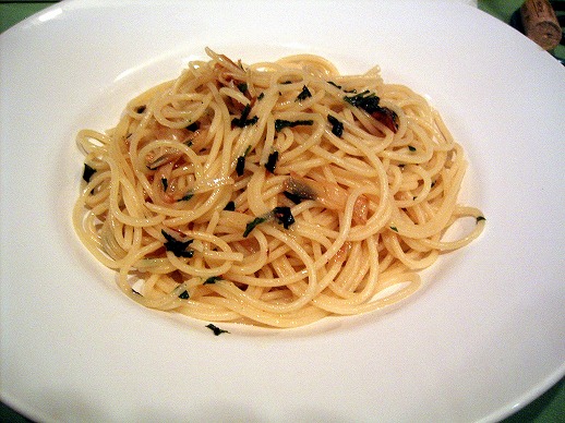 裏メニューのペペロンチーノ