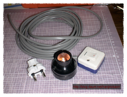 韓紙工芸－壁灯（材料）