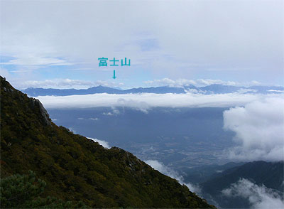 南駒ヶ岳と越百山_南アルプス