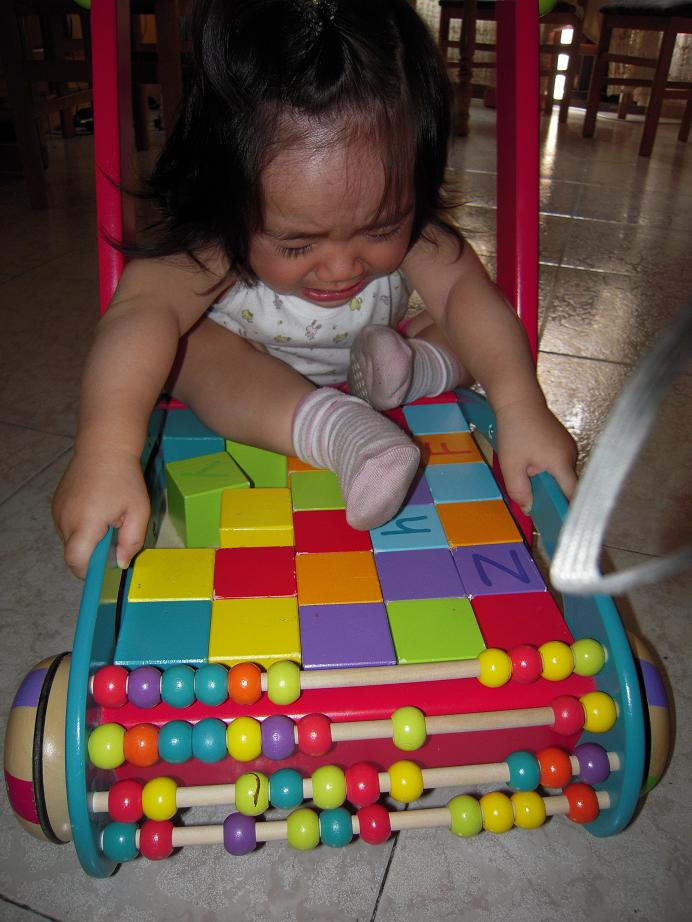 おもちゃにはまる玲奈ちゃん