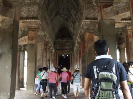 アンコールワットの中