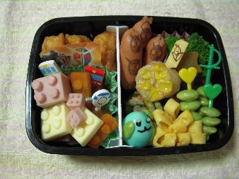 豆しばとブロック