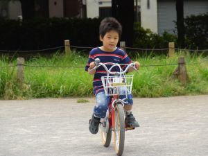 チャリ慣れたよ