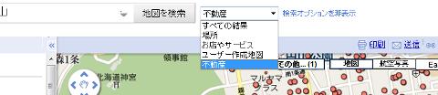 グーグルマップ：不動産オプション２