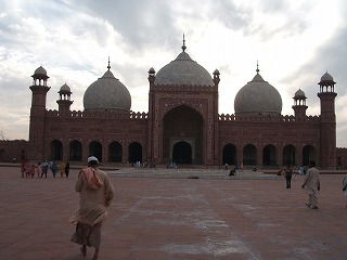 バードシャーヒー・モスク　ラホールパキスタン