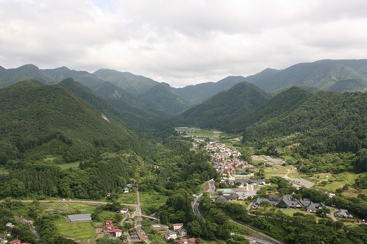 山寺の町並み