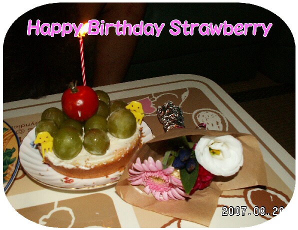Happy Birthday strawberry