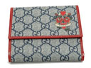 グッチ（GUCCI） タトゥーハートコレクション　二つ折り財布　ブルー/レッド 211846 HX62G 4061