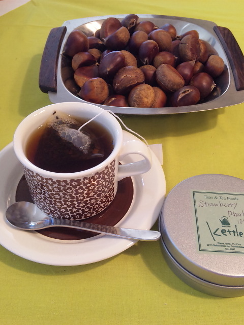 栗とFaenza コーヒーサイズで十分な紅茶