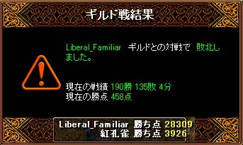 100929 紅孔雀ｖｓLideral_FamiliarB2.jpg