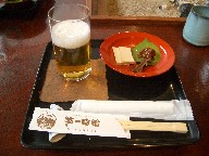 そばみそとビール.JPG