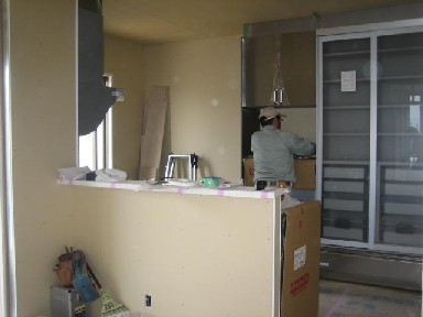 リビングからキッチン