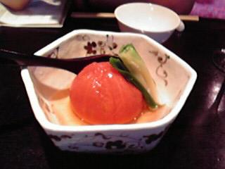 湯むきトマトの冷製