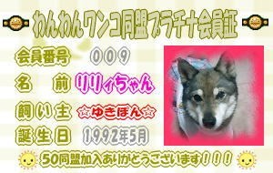 プラチナ会員証