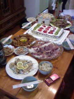誕生日の食卓