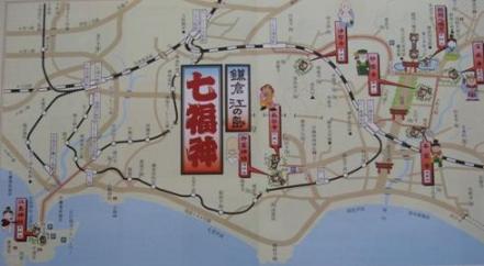 鎌倉・江ノ島七福神めぐり（地図）
