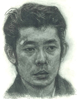 似顔絵： 永瀬正敏さん