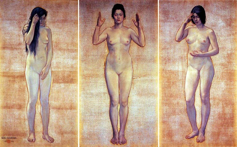 写実的な裸婦像を超えた黒田清輝「智・感・情」と福沢諭吉 | 広義の脱