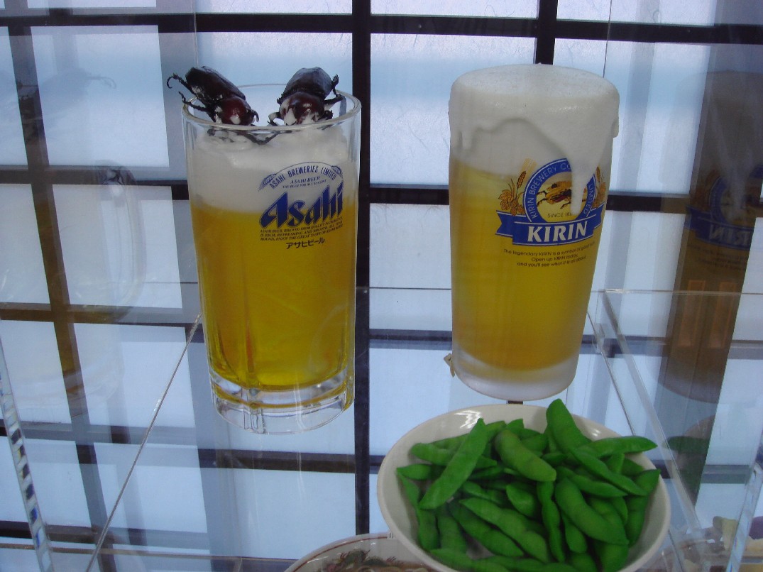 カブトムシとビール