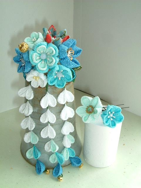 ブルーのかんざし