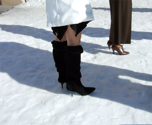 雪山のハイヒール