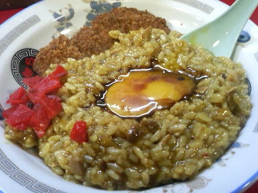 らー麺や　カツカレー飯.JPG