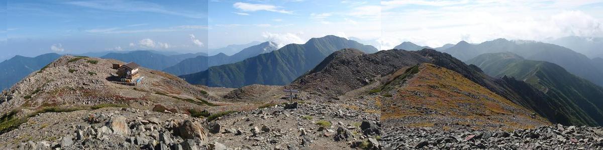 赤石岳パノラマ