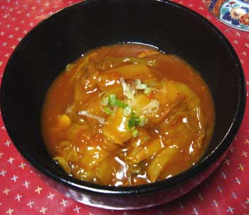 辛い白菜のトロトロ煮