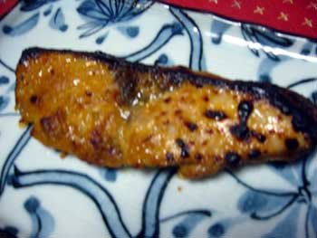 わらさの味噌付け