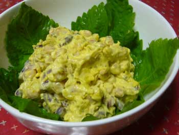 豆とかぼちゃのサラダ