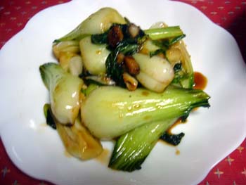 青梗菜のオイスター炒め