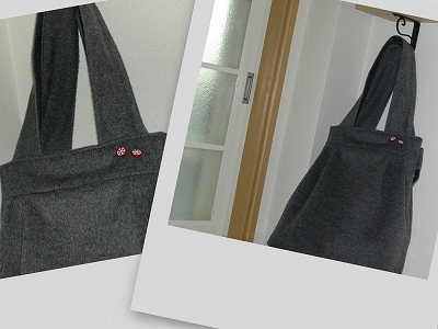 ウールのタックバッグ♪